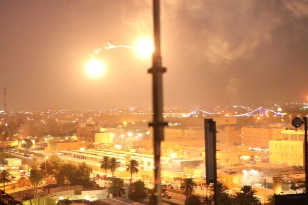 حمله راکتی به محوطه مجاور سفارت آمریکا در منطقه سبز بغداد