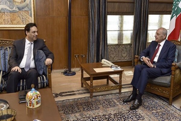 رایزنی نخست وزیر لبنان با رئیس پارلمان این کشور