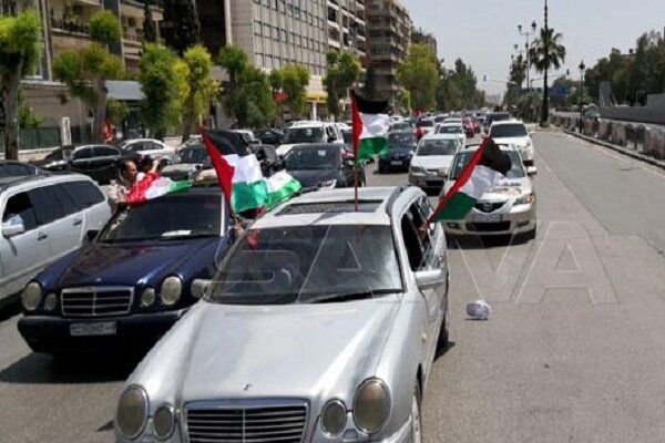 برگزاری راهپیمایی خودرویی در سوریه به مناسب روز قدس
