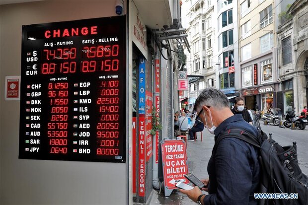 لیر ترکیه در برابر دلار به رکورد جدیدی سقوط کرد