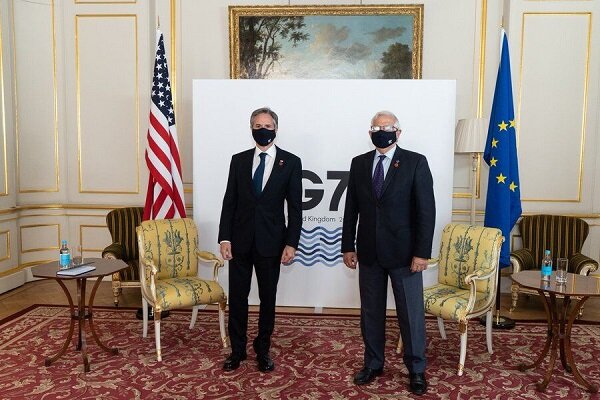 وزیر خارجه آمریکا و «جوزف بورل» درباره ایران رایزنی کردند