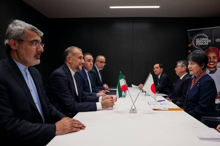 امیرعبداللهیان در دیدار با وزیر خارجه ژاپن: ایران محدودیتی برای همکاری‌های بین‌المللی با ژاپن ندارد